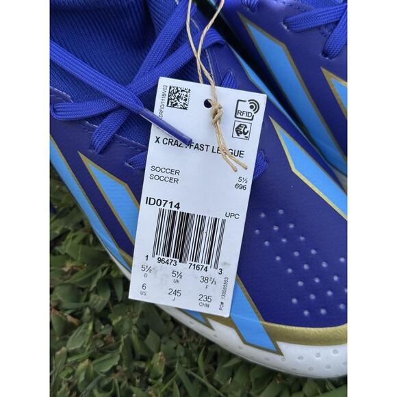 Adidas X Crazyfast League FG Messi Soccer Cleats Shoes ID0714 Mens Size 6 - Picture 9 of 10